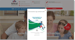 Desktop Screenshot of imobiliariasinai.com.br